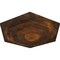 Ekena Millwork Woodruff Ceiling Medallion, Hand-Painted Rust, 23 1/4"OD x 7/8"P CM23WFRUS - alternate 2